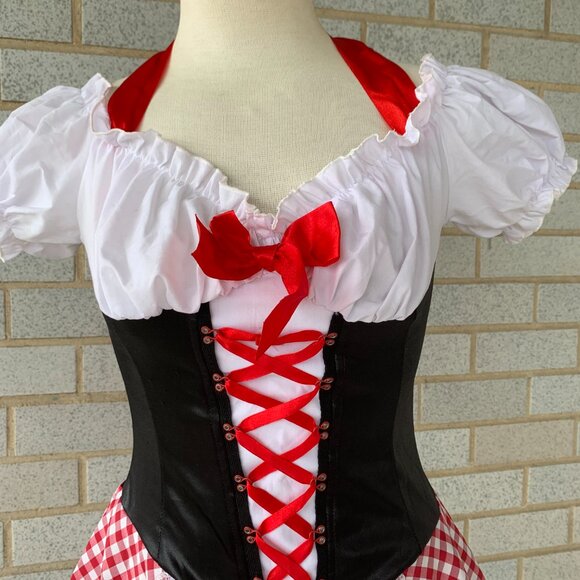 LEG AVENUE PIRATE WENCH / LITTLE RED RIDING HOOD DRESS ADULT COSTUME SIZE S - Picture 2 of 13